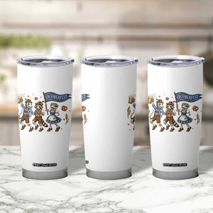 Funny Opossum Raccoon Frog Oktoberfest Beer Graphic Tumbler Cup Spooky Drinking Team TS12 Print Your Wear