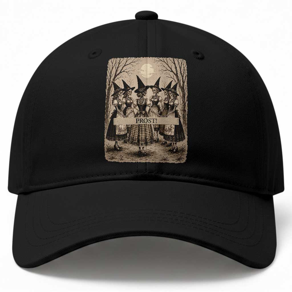 Skeleton Witches Coven Oktoberfest Baseball Cap German Dirndl Spooky Beer Festival Gift TS12 Print Your Wear