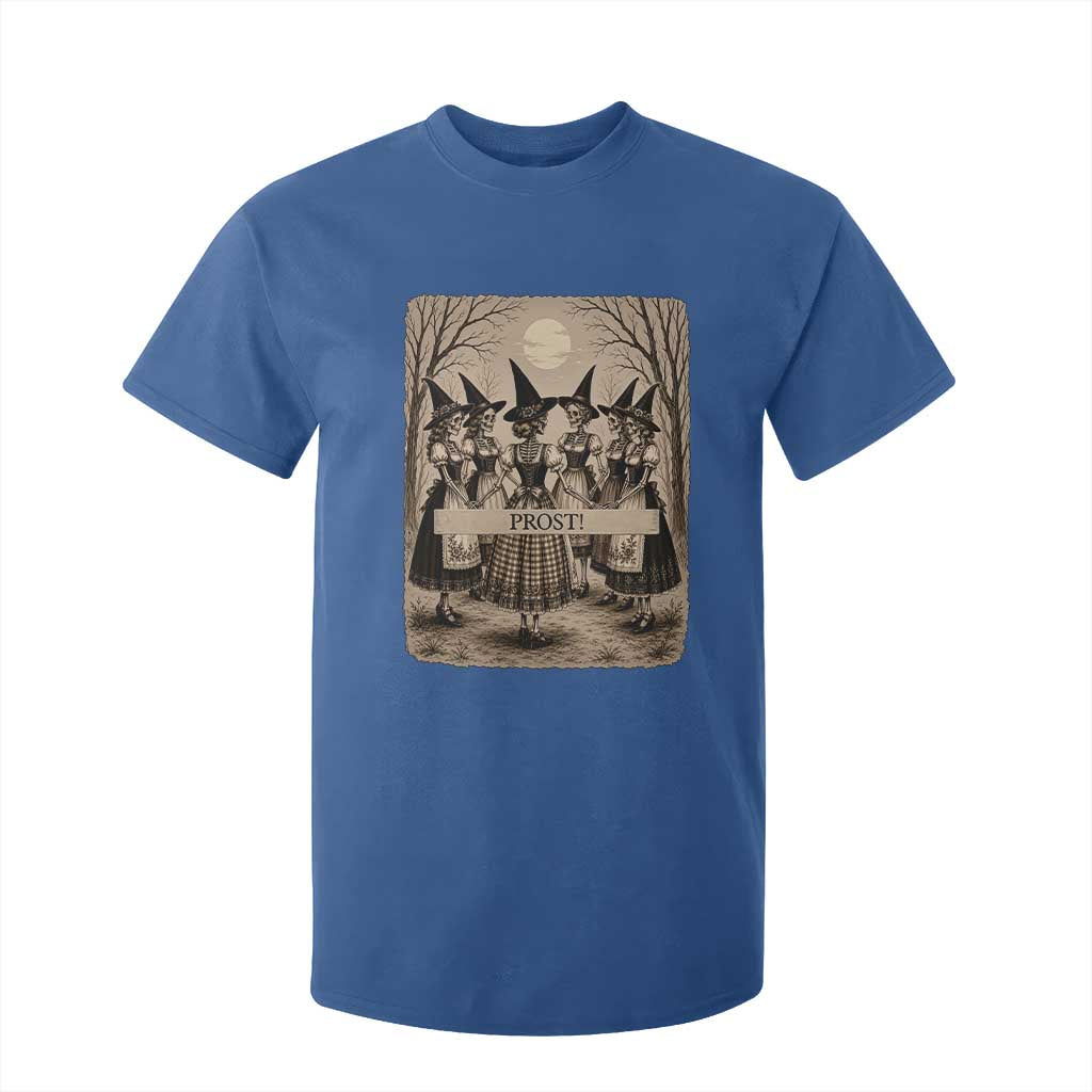 Skeleton Witches Coven Oktoberfest T Shirt For Kid German Dirndl Spooky Beer Festival Gift