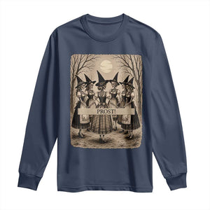 Skeleton Witches Coven Oktoberfest Long Sleeve Shirt German Dirndl Spooky Beer Festival Gift