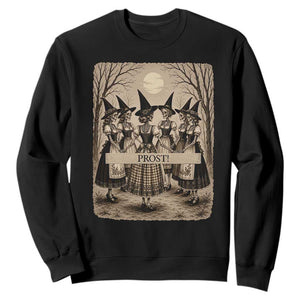 Skeleton Witches Coven Oktoberfest Sweatshirt German Dirndl Spooky Beer Festival Gift