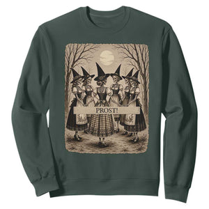 Skeleton Witches Coven Oktoberfest Sweatshirt German Dirndl Spooky Beer Festival Gift