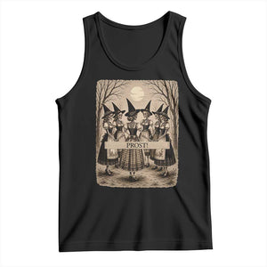 Skeleton Witches Coven Oktoberfest Tank Top German Dirndl Spooky Beer Festival Gift