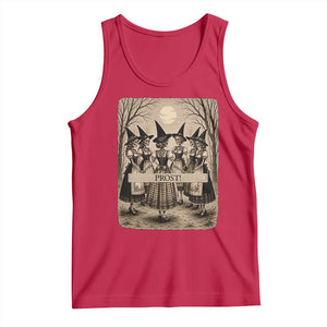 Skeleton Witches Coven Oktoberfest Tank Top German Dirndl Spooky Beer Festival Gift