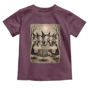 Skeleton Witches Coven Oktoberfest Toddler T Shirt German Dirndl Spooky Beer Festival Gift