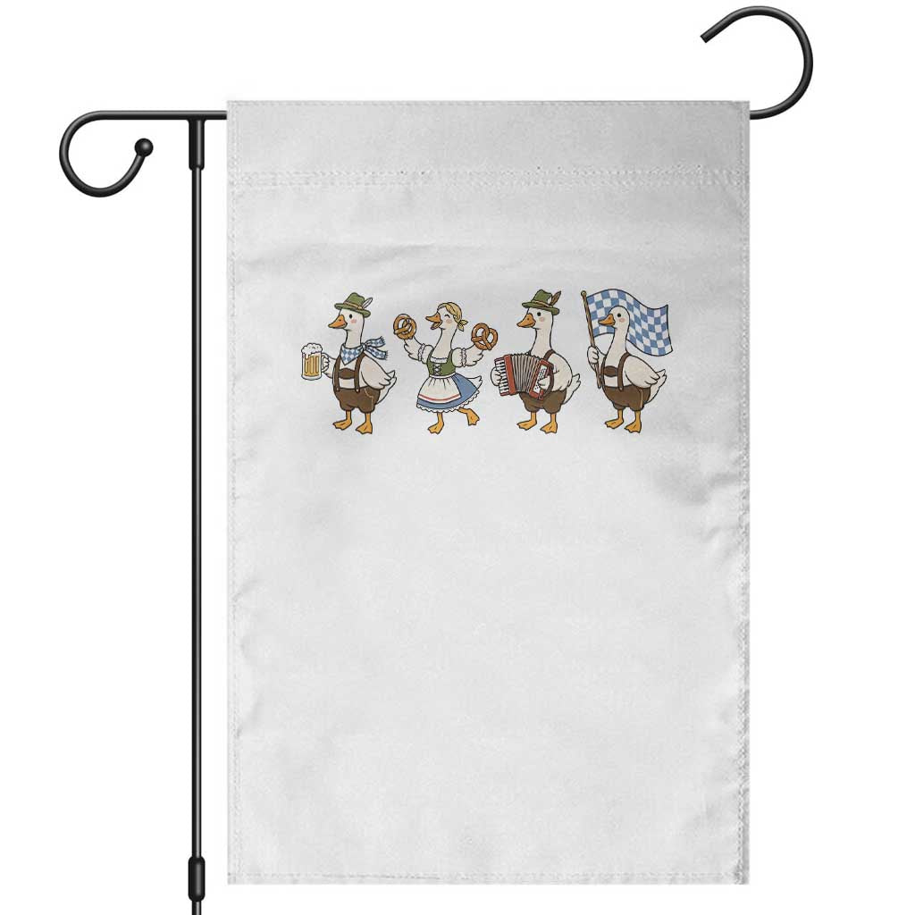 Silly Goose Oktoberfest Garden Flag Cute Bavarian Beer Festival Animal Humor TS12 White Print Your Wear