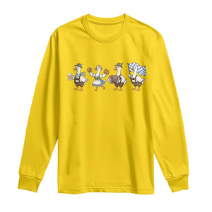 Silly Goose Oktoberfest Long Sleeve Shirt Cute Bavarian Beer Festival Animal Humor