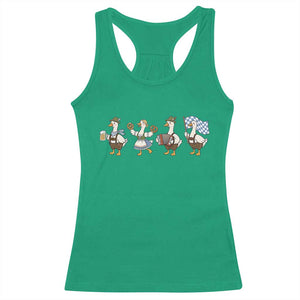 Silly Goose Oktoberfest Racerback Tank Top Cute Bavarian Beer Festival Animal Humor