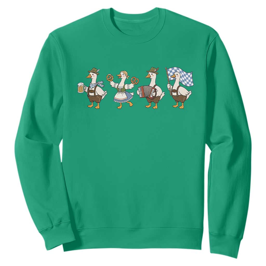 Silly Goose Oktoberfest Sweatshirt Cute Bavarian Beer Festival Animal Humor