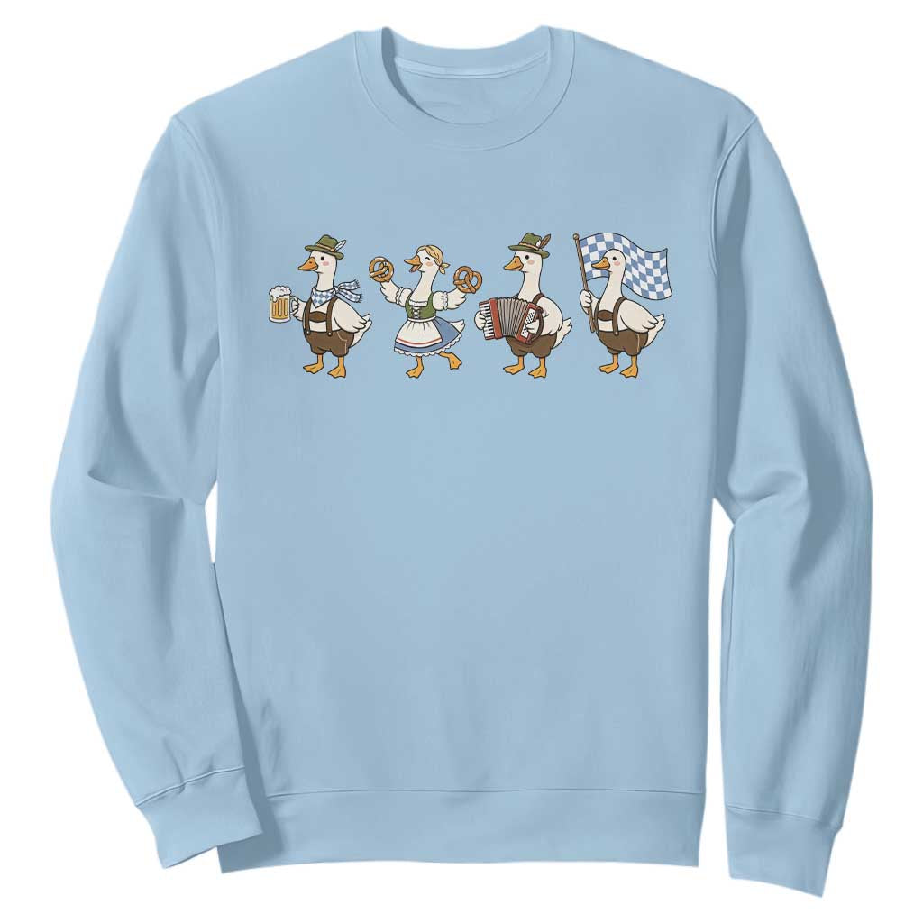 Silly Goose Oktoberfest Sweatshirt Cute Bavarian Beer Festival Animal Humor