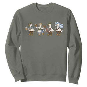 Silly Goose Oktoberfest Sweatshirt Cute Bavarian Beer Festival Animal Humor