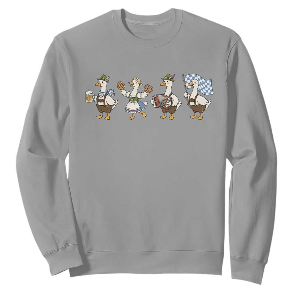 Silly Goose Oktoberfest Sweatshirt Cute Bavarian Beer Festival Animal Humor