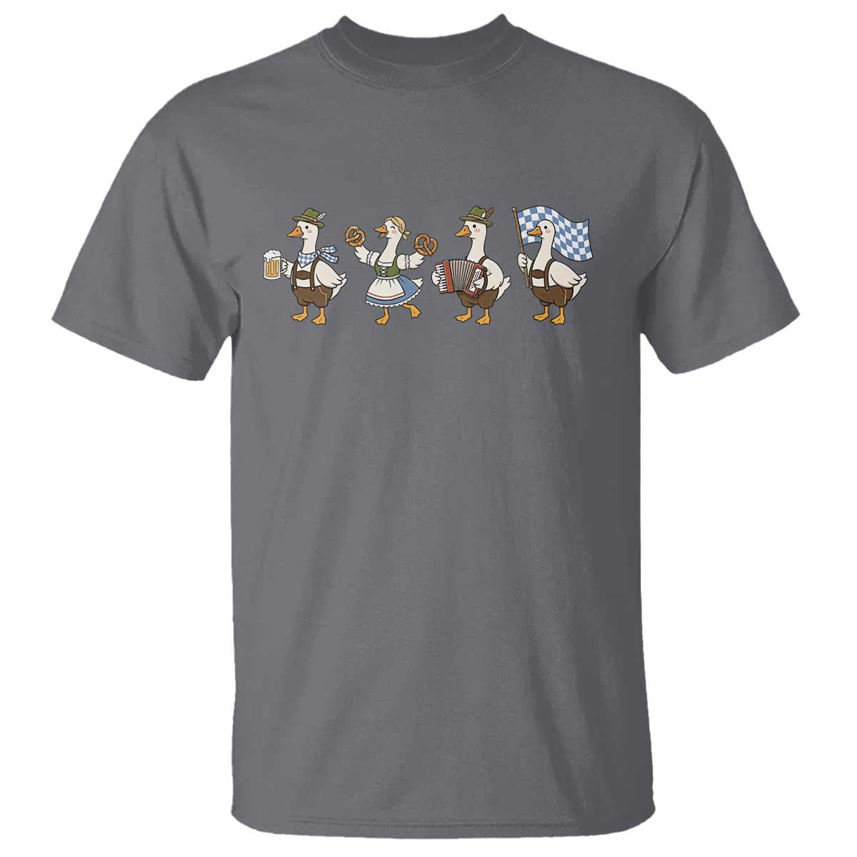 Silly Goose Oktoberfest T Shirt Cute Bavarian Beer Festival Animal Humor
