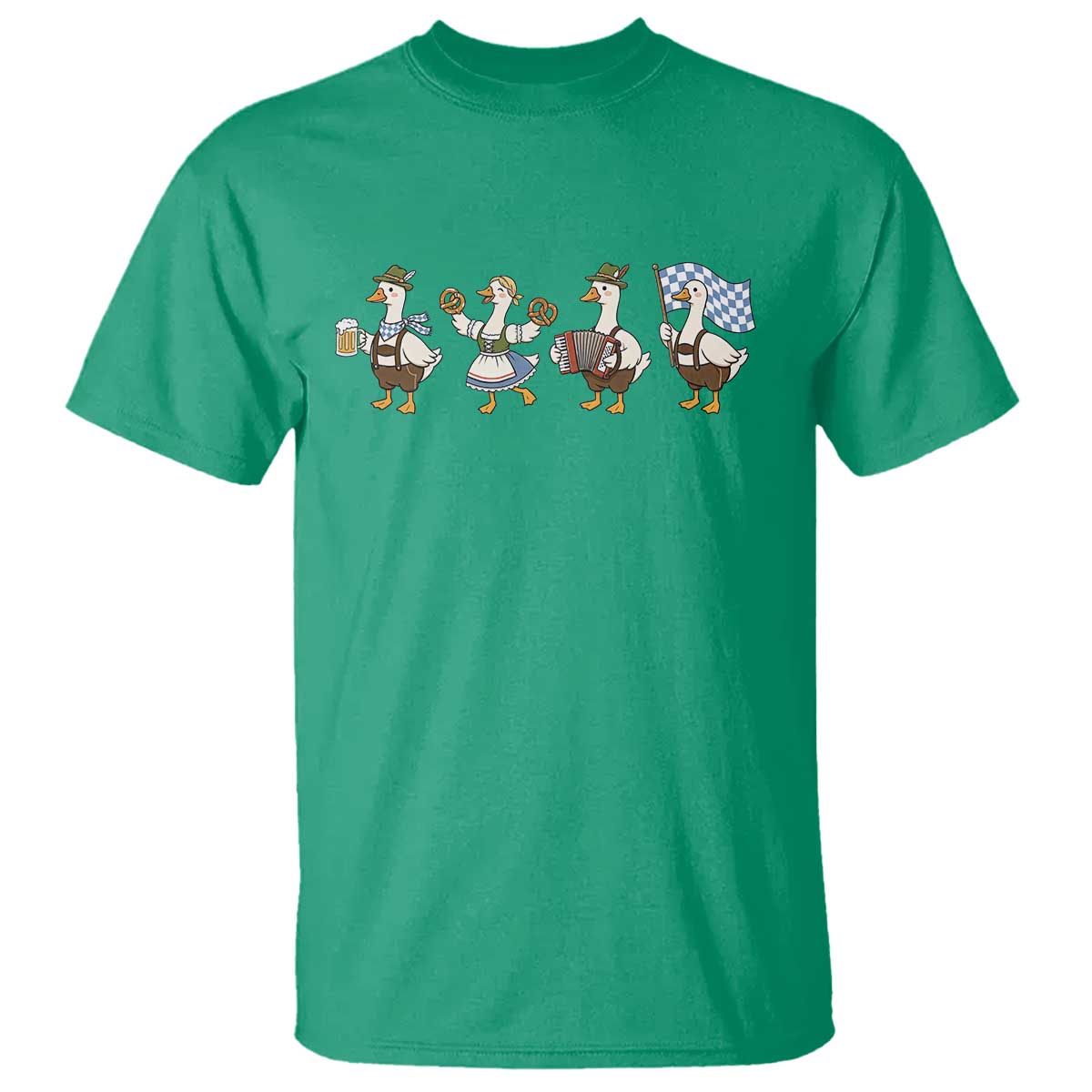 Silly Goose Oktoberfest T Shirt Cute Bavarian Beer Festival Animal Humor