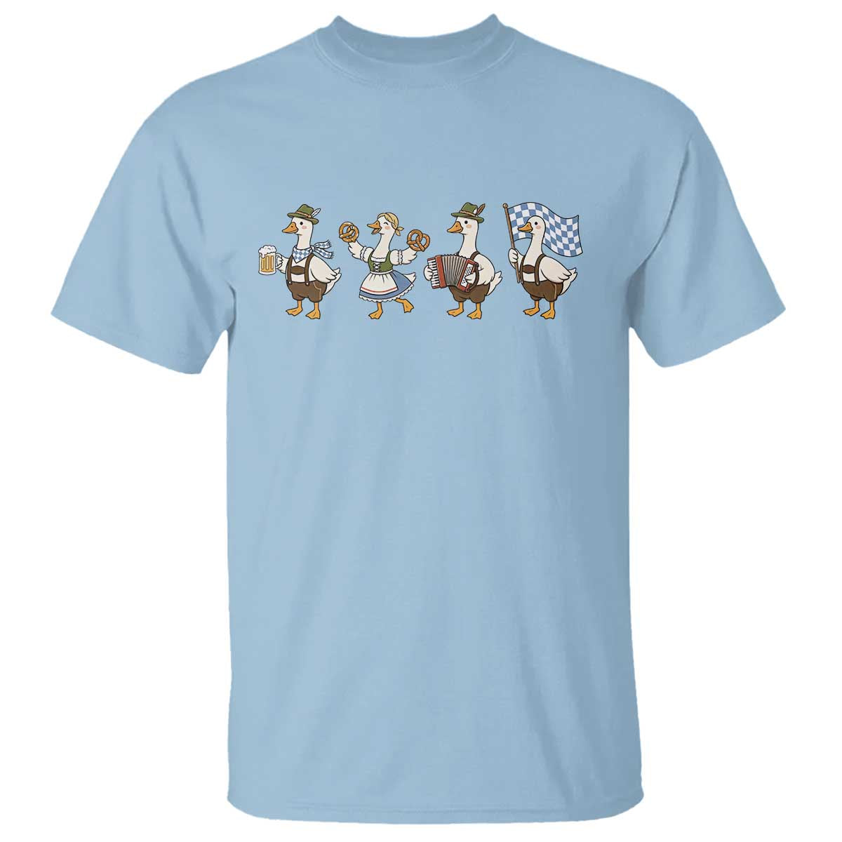 Silly Goose Oktoberfest T Shirt Cute Bavarian Beer Festival Animal Humor