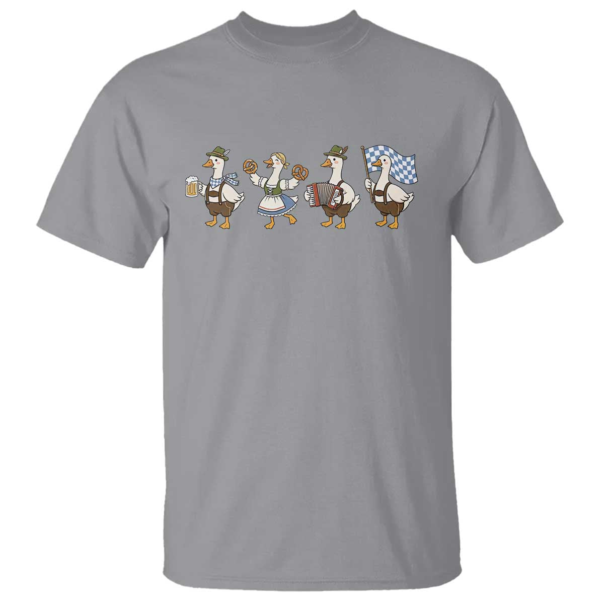 Silly Goose Oktoberfest T Shirt Cute Bavarian Beer Festival Animal Humor