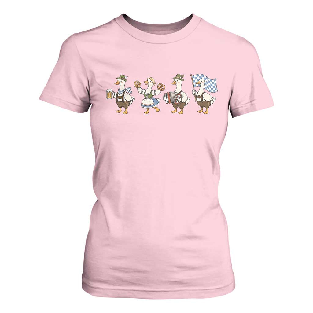 Silly Goose Oktoberfest T Shirt For Women Cute Bavarian Beer Festival Animal Humor