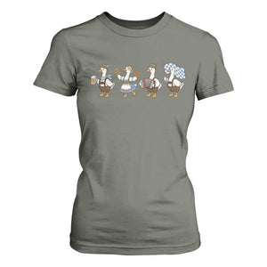 Silly Goose Oktoberfest T Shirt For Women Cute Bavarian Beer Festival Animal Humor