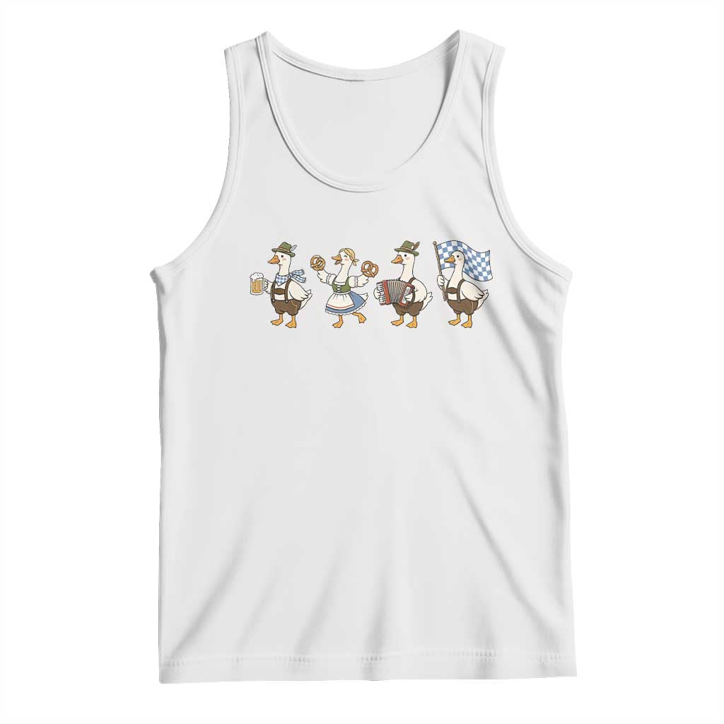 Silly Goose Oktoberfest Tank Top Cute Bavarian Beer Festival Animal Humor TS12 White Print Your Wear