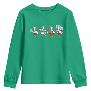 Silly Goose Oktoberfest Youth Sweatshirt Cute Bavarian Beer Festival Animal Humor
