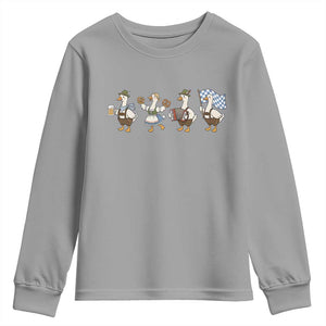 Silly Goose Oktoberfest Youth Sweatshirt Cute Bavarian Beer Festival Animal Humor