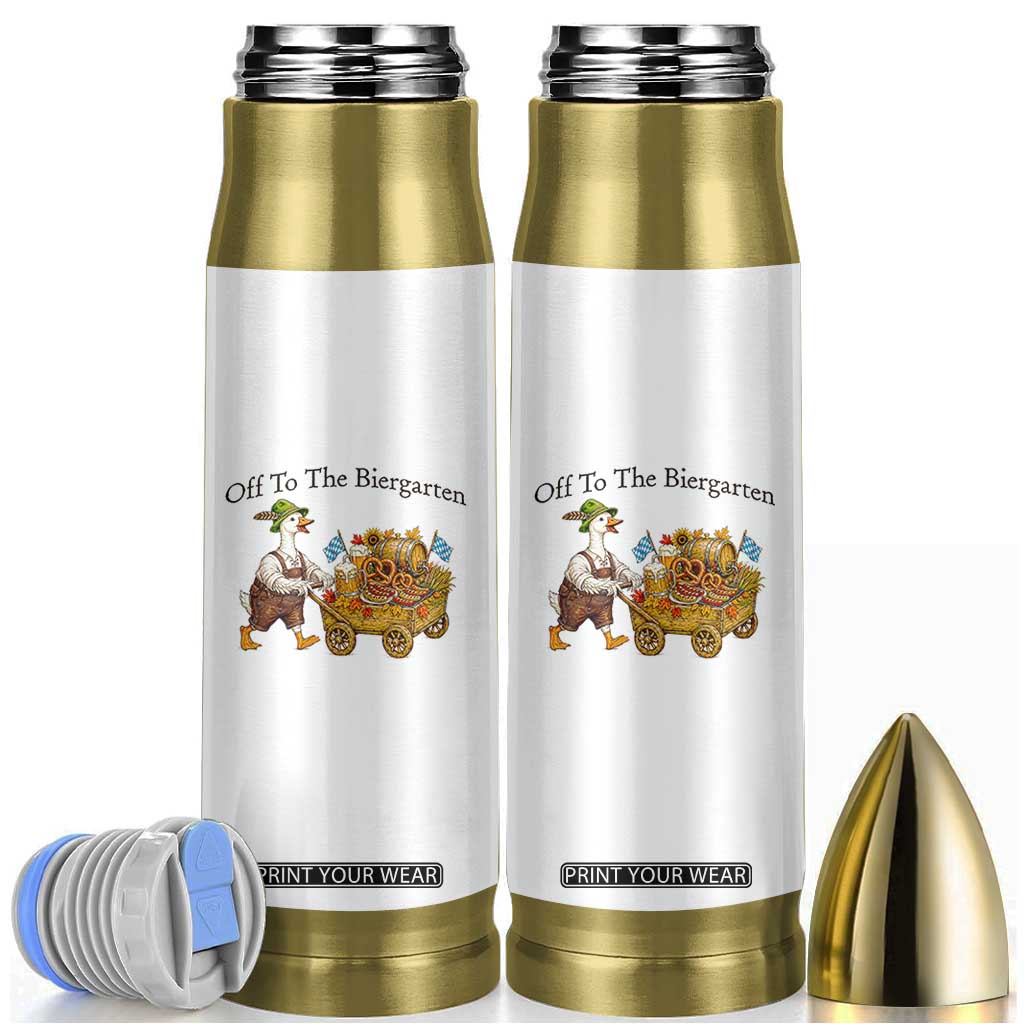 Funny Goose German Beer Festival Bullet Tumbler Off To The Biergarten TS12 White Print Your Wear