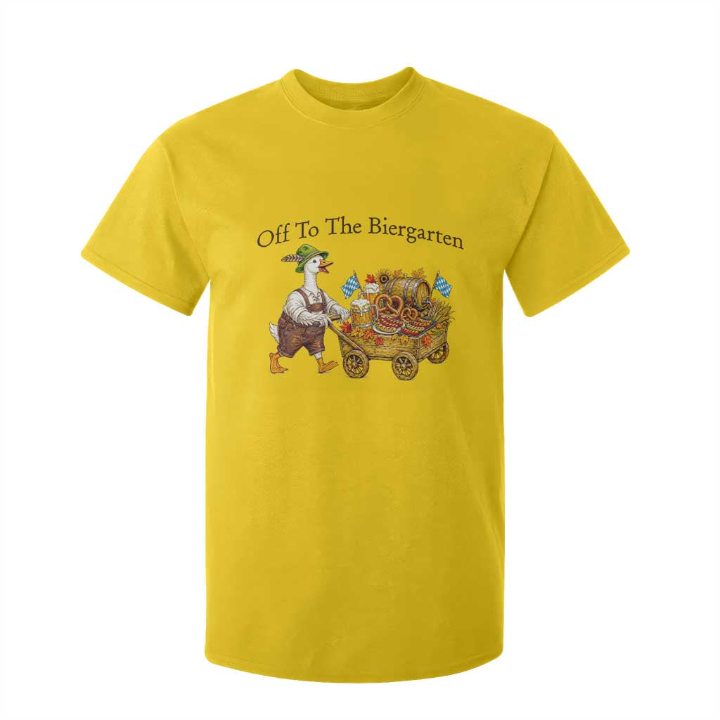 Funny Goose German Beer Festival T Shirt For Kid Off To The Biergarten