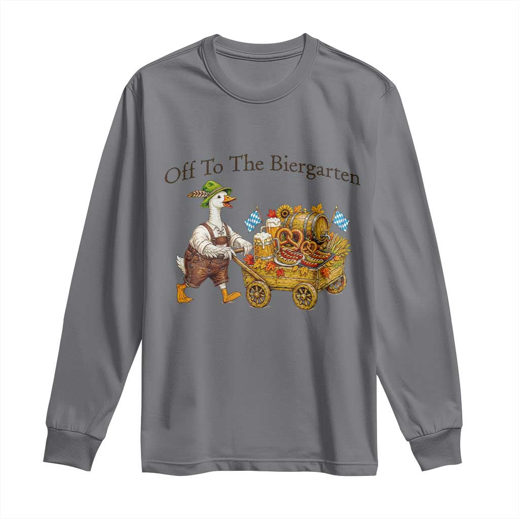 Funny Goose German Beer Festival Long Sleeve Shirt Off To The Biergarten