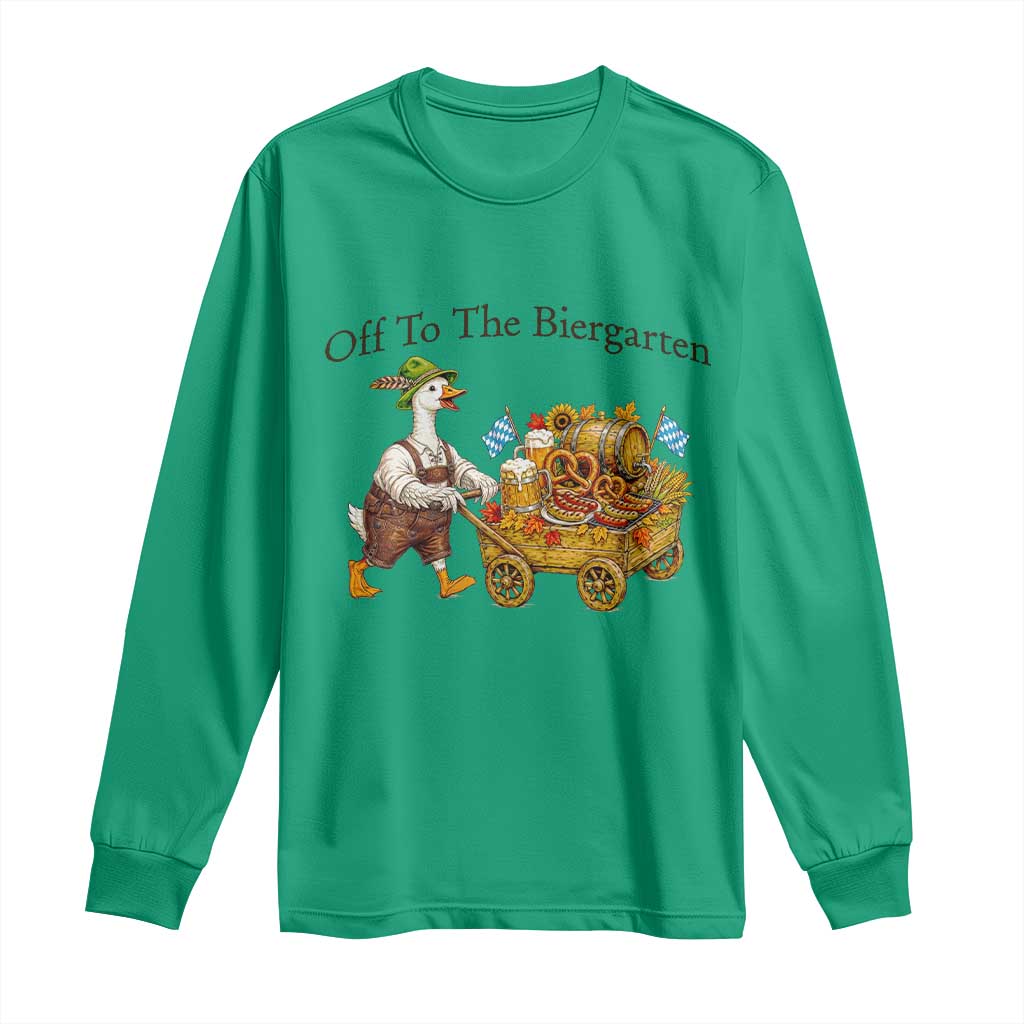 Funny Goose German Beer Festival Long Sleeve Shirt Off To The Biergarten