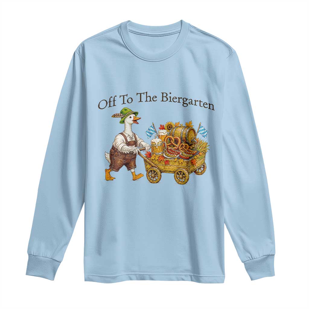 Funny Goose German Beer Festival Long Sleeve Shirt Off To The Biergarten