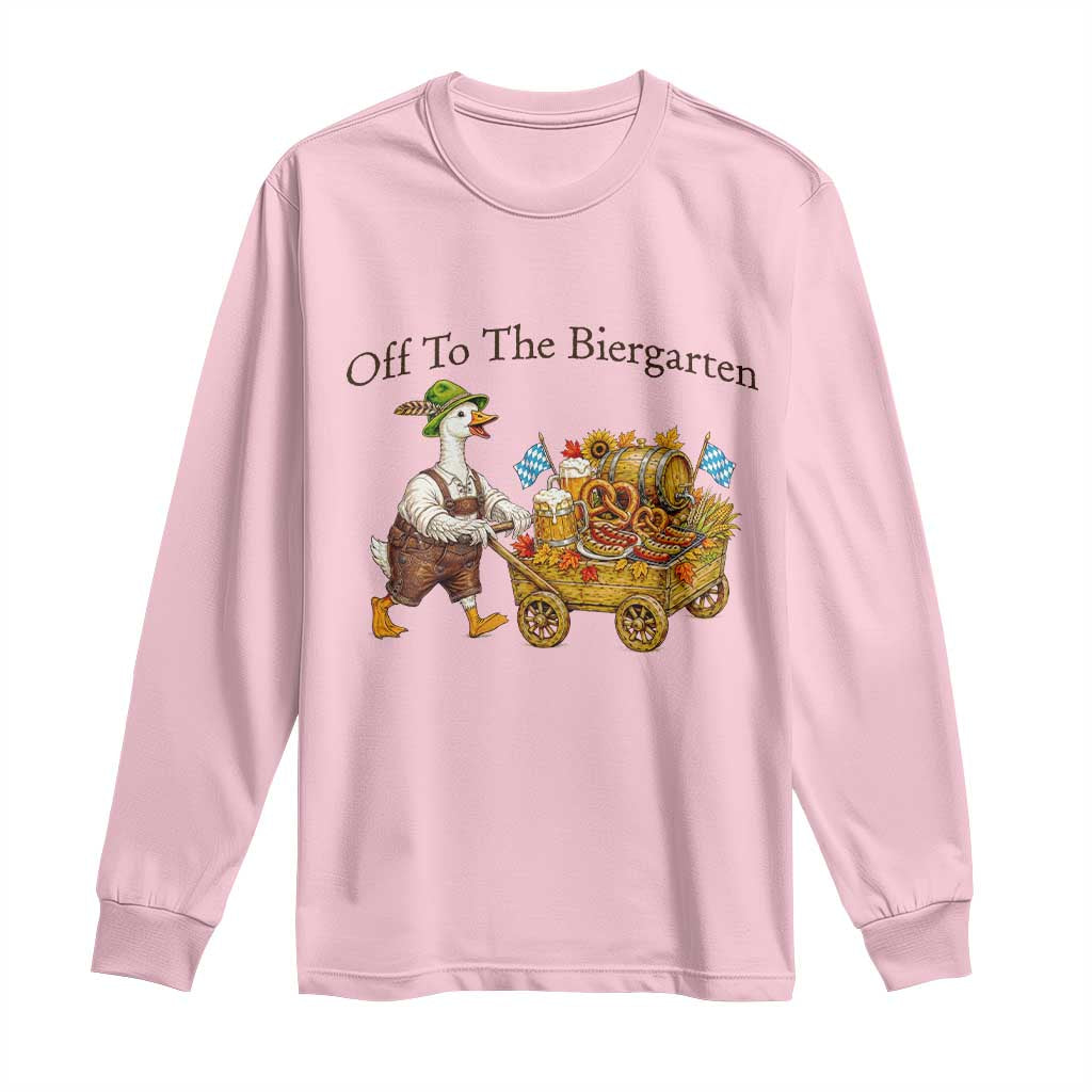 Funny Goose German Beer Festival Long Sleeve Shirt Off To The Biergarten
