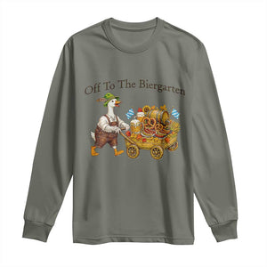 Funny Goose German Beer Festival Long Sleeve Shirt Off To The Biergarten