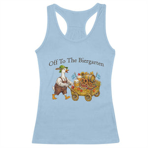 Funny Goose German Beer Festival Racerback Tank Top Off To The Biergarten