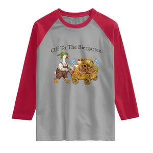 Funny Goose German Beer Festival Raglan Shirt Off To The Biergarten