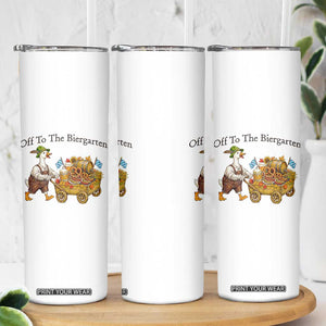 Funny Goose German Beer Festival Skinny Tumbler Off To The Biergarten