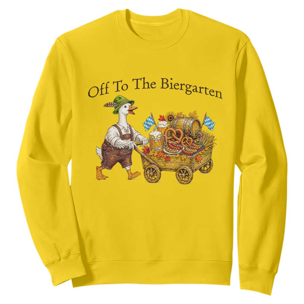 Funny Goose German Beer Festival Sweatshirt Off To The Biergarten