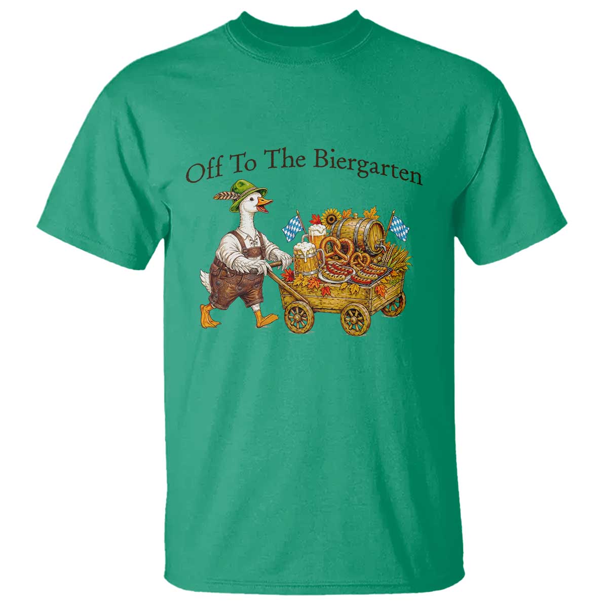 Funny Goose German Beer Festival T Shirt Off To The Biergarten
