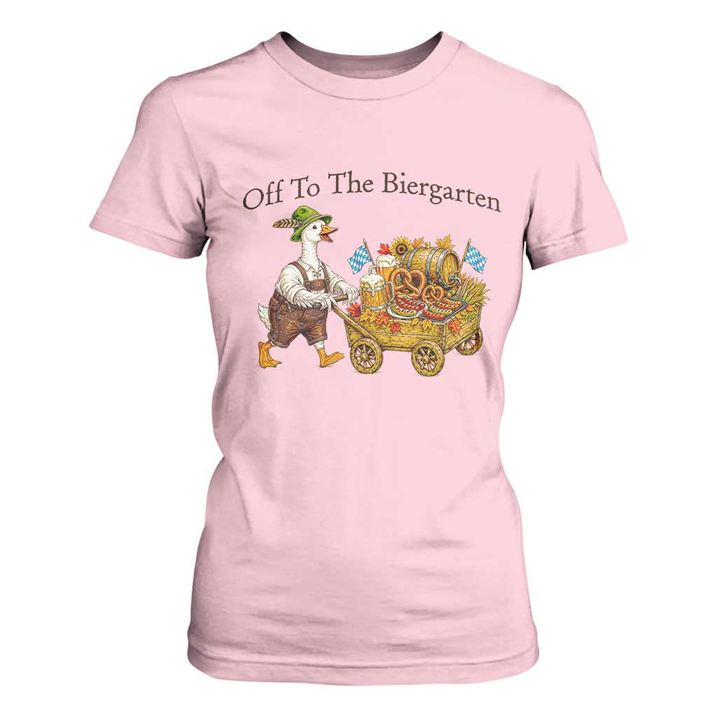 Funny Goose German Beer Festival T Shirt For Women Off To The Biergarten