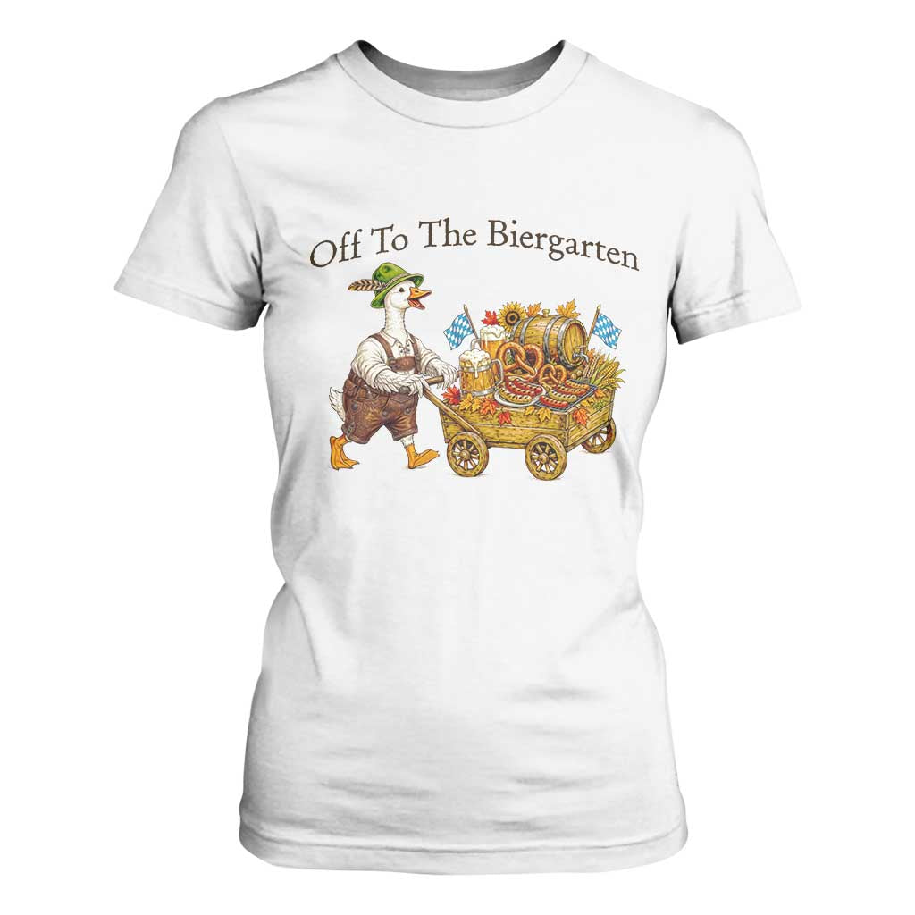 Funny Goose German Beer Festival T Shirt For Women Off To The Biergarten
