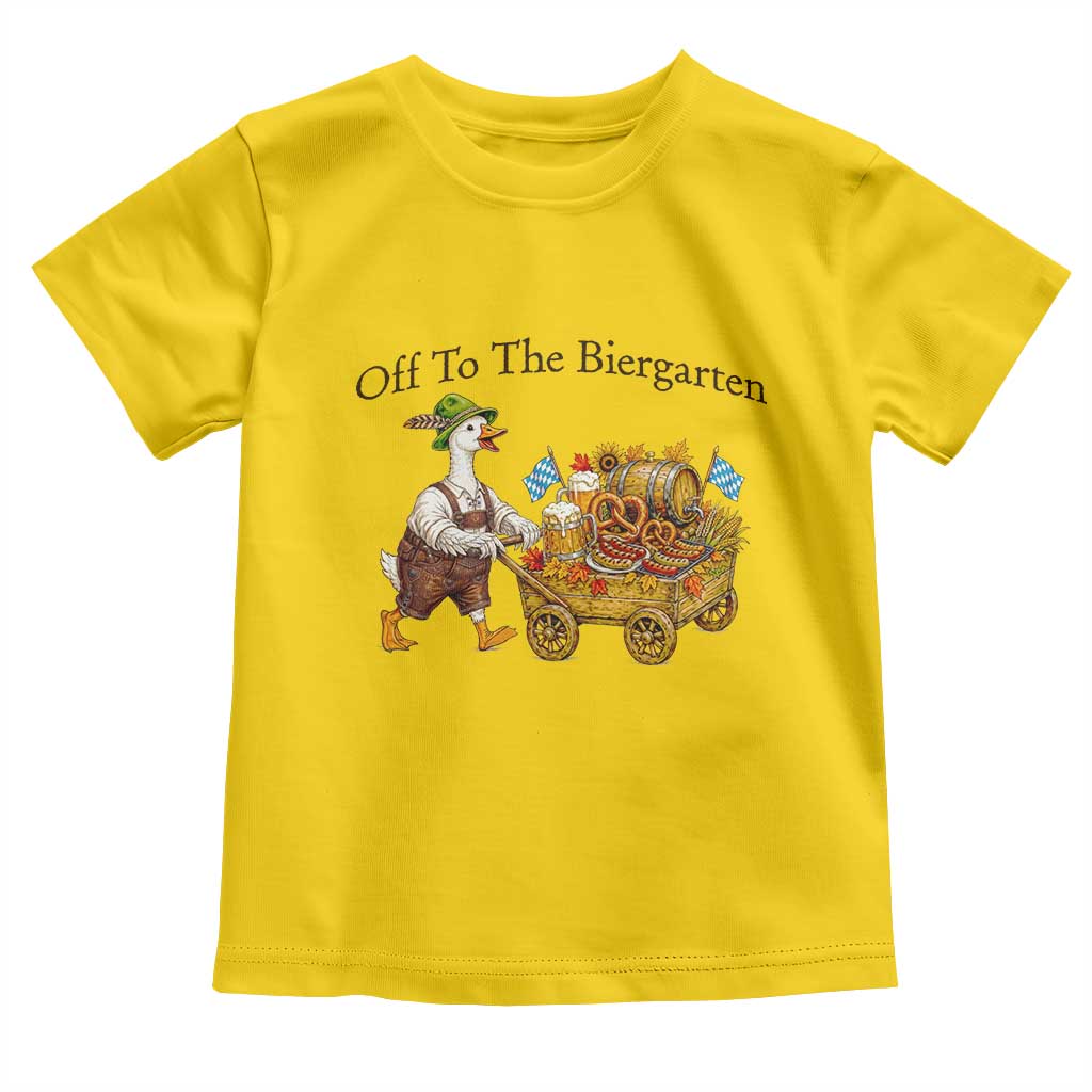 Funny Goose German Beer Festival Toddler T Shirt Off To The Biergarten