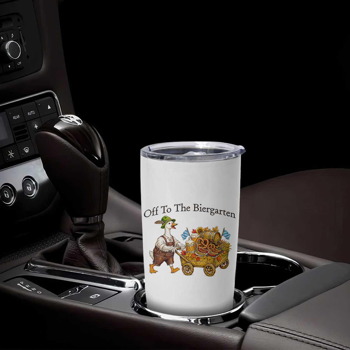 Funny Goose German Beer Festival Tumbler Cup Off To The Biergarten