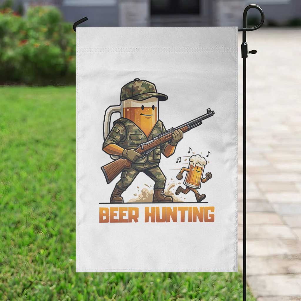 Beer Hunting Season Open Garden Flag Beer Hunter Brew Lover Humor