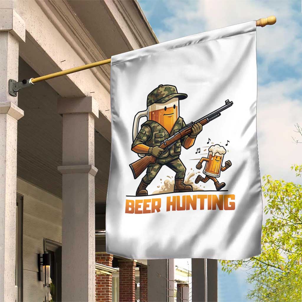 Beer Hunting Season Open Garden Flag Beer Hunter Brew Lover Humor