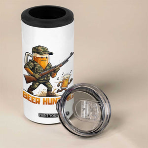 Beer Hunting Season Open 4 in 1 Can Cooler Tumbler Beer Hunter Brew Lover Humor