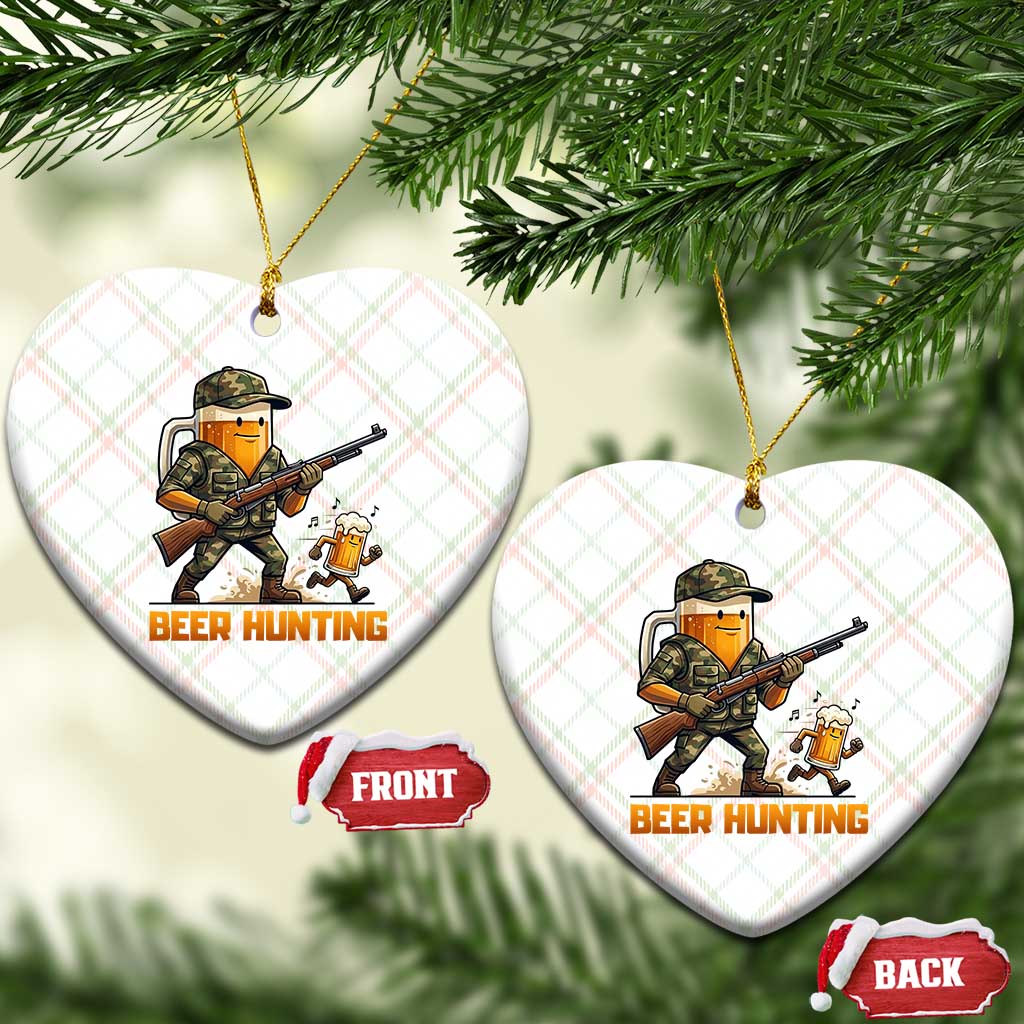 Beer Hunting Season Open Ceramic Ornament Beer Hunter Brew Lover Humor