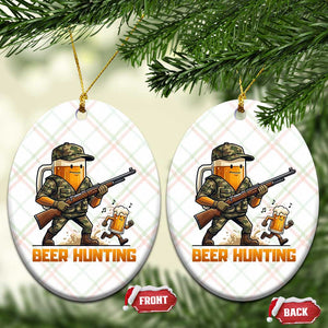 Beer Hunting Season Open Ceramic Ornament Beer Hunter Brew Lover Humor