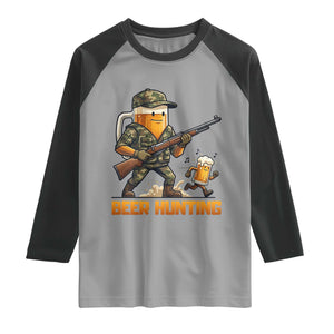 Beer Hunting Season Open Raglan Shirt Beer Hunter Brew Lover Humor