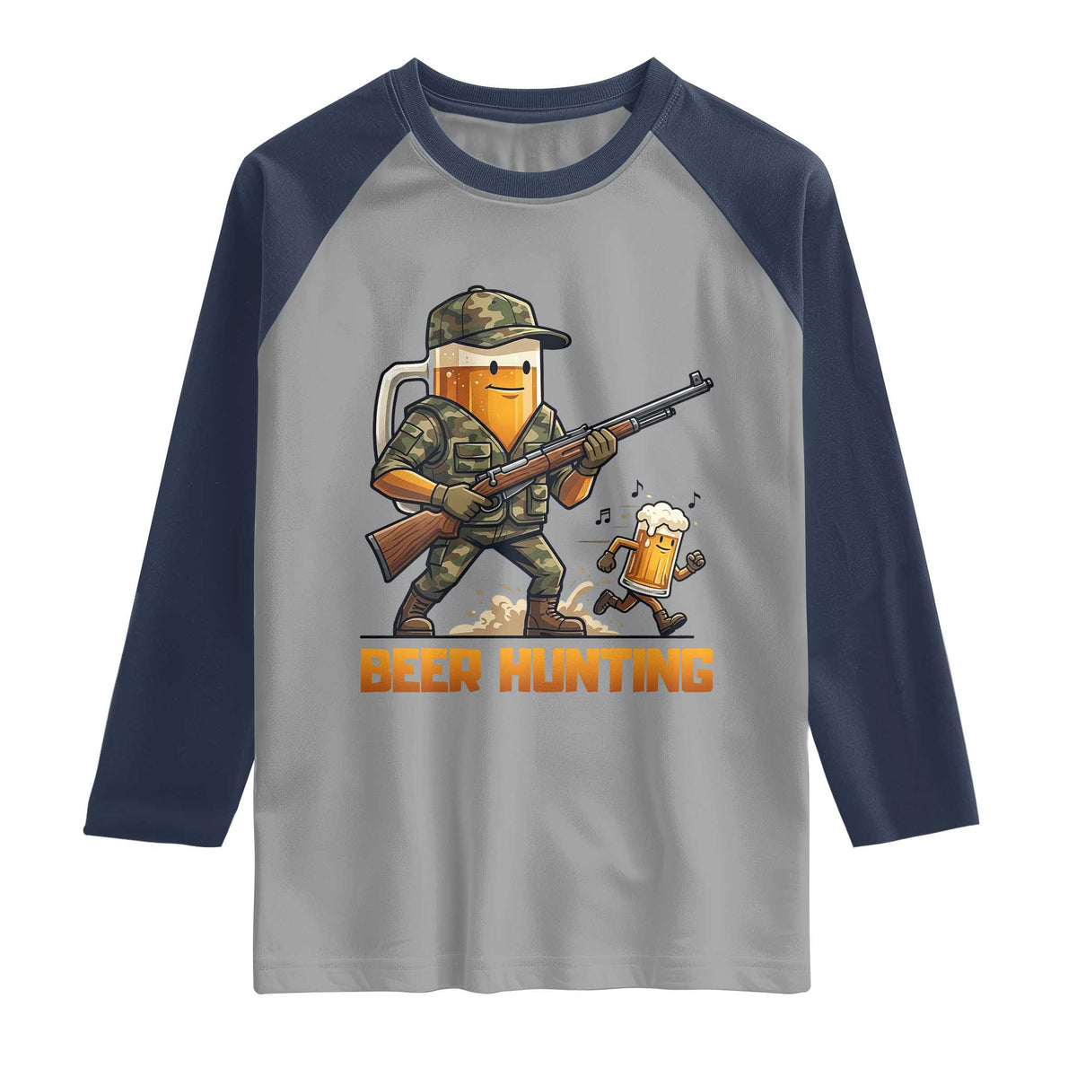 Beer Hunting Season Open Raglan Shirt Beer Hunter Brew Lover Humor