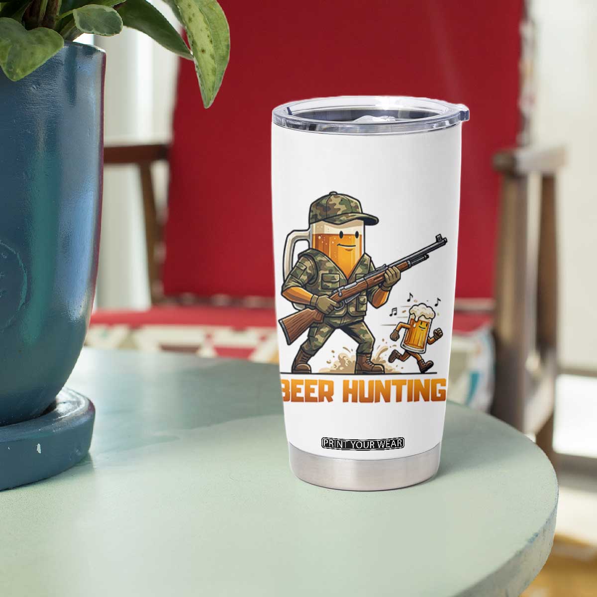 Beer Hunting Season Open Tumbler Cup Beer Hunter Brew Lover Humor