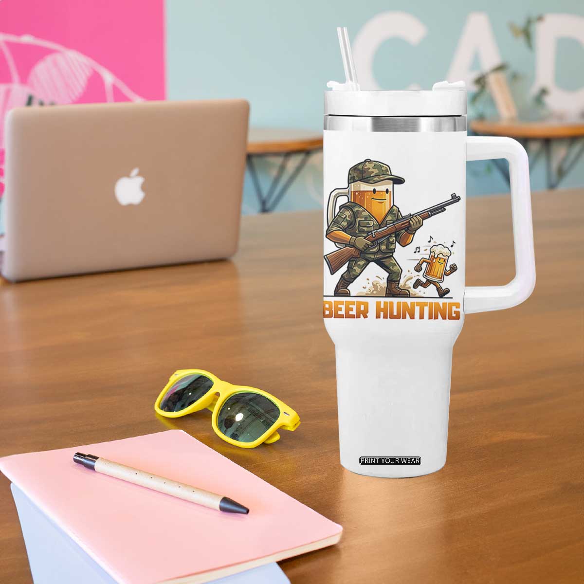 Beer Hunting Season Open Tumbler With Handle Beer Hunter Brew Lover Humor
